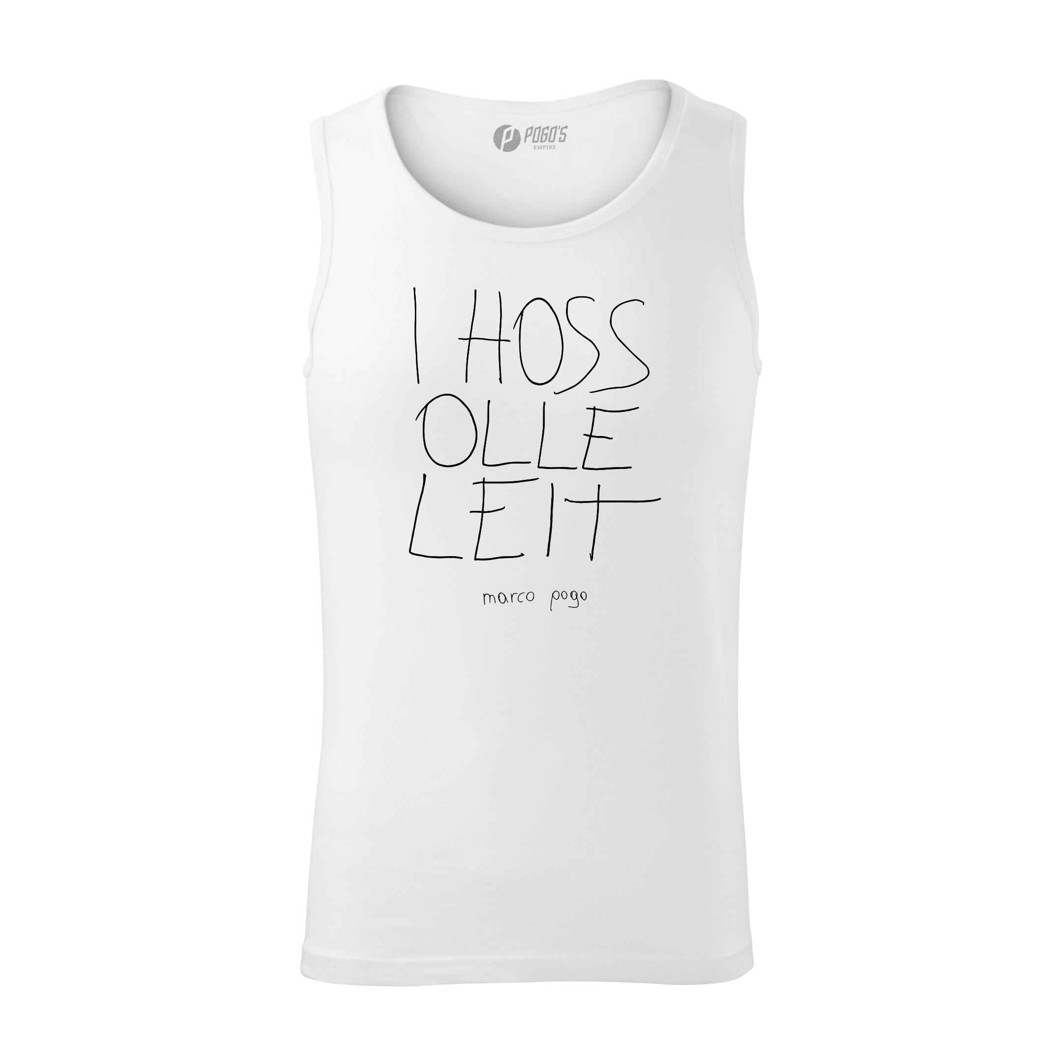 Marco Pogo I hoss olle Leit Tanktop schwarz Baumwolle