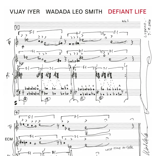 ECM Records Defiant Life CD Iyer Smith Duo