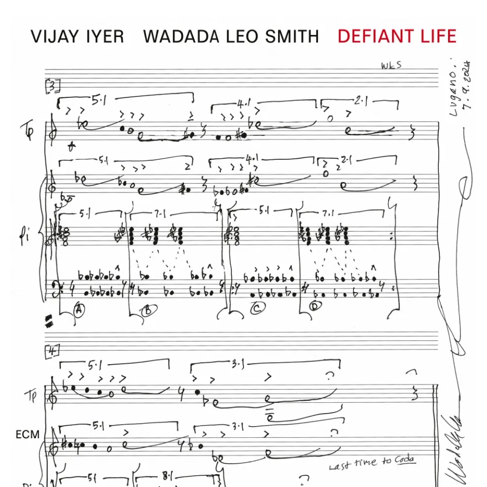 ECM Records Defiant Life CD Iyer Smith Duo