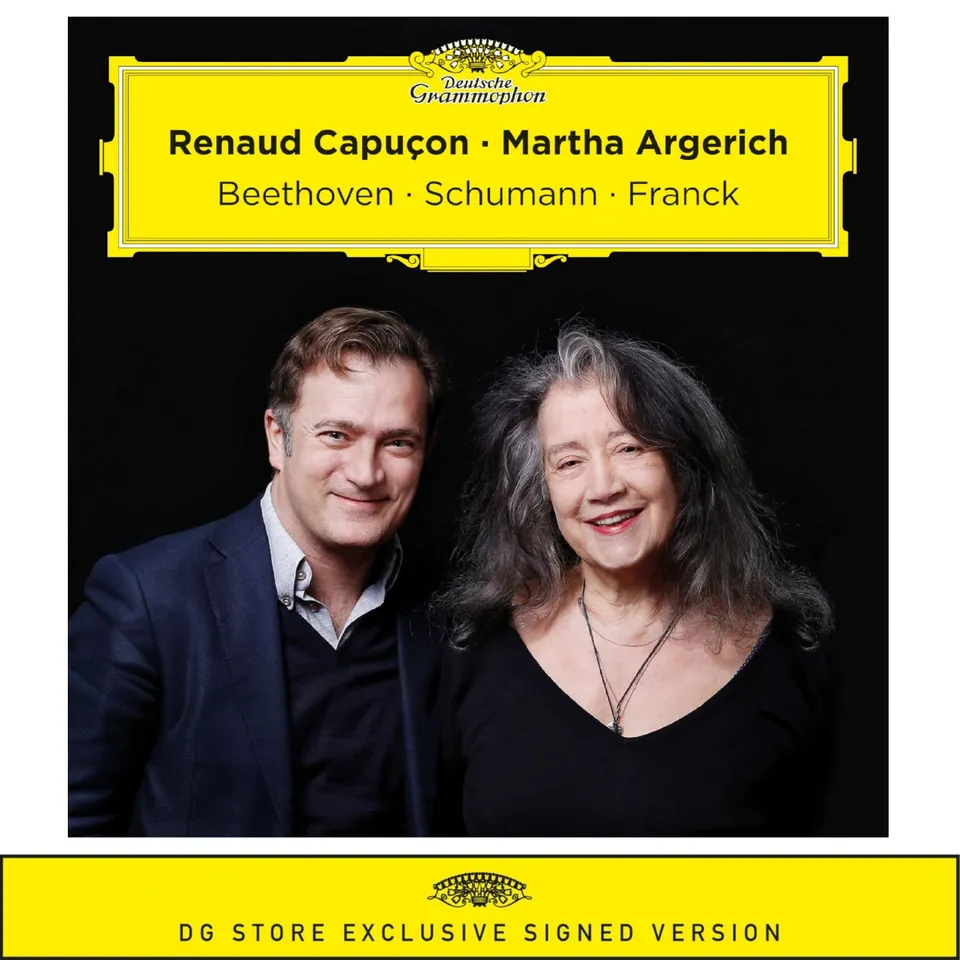 Deutsche Grammophon Capuçon Argerich Beethoven CD signiert