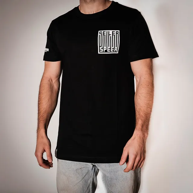 Seiler und Speer Barcode T-Shirt schwarz Unisex Baumwolle