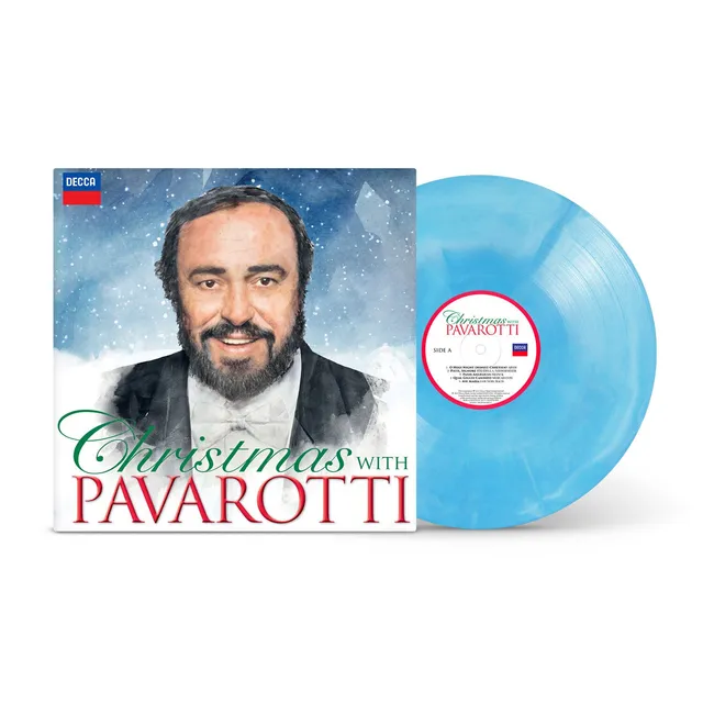 Deutsche Grammophon Pavarotti Christmas with Pavarotti LP Vinyl blau