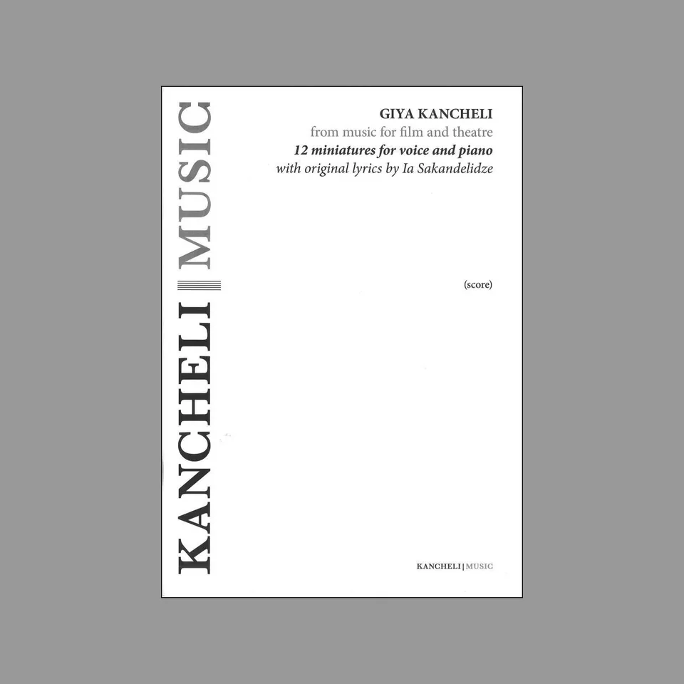 ECM New Series Giya Kancheli 12 Miniatures Notenbuch Stimme Klavier