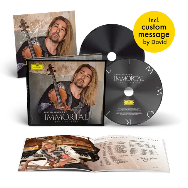 Deutsche Grammophon David Garrett Immortal CD Onyx signiert