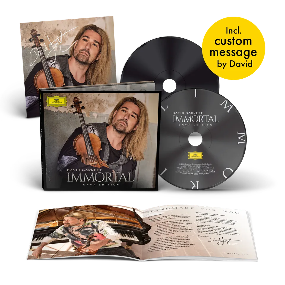 Deutsche Grammophon David Garrett Immortal CD Onyx signiert