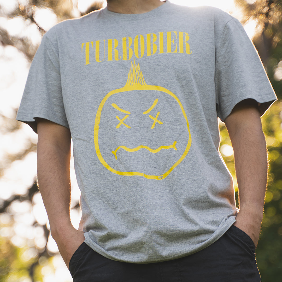 Turbobier Kurtl Shirt weiß Smiley