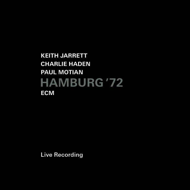ECM Keith Jarrett Hamburg 72 CD Live Trio