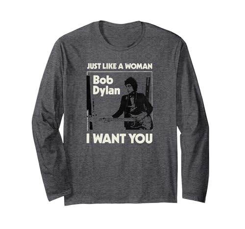 Bob Dylan Genau wie eine Frau Langarmshirt Anthrazit S