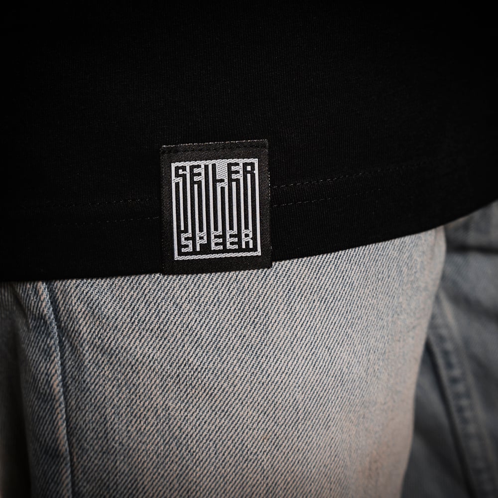 Seiler und Speer Barcode T-Shirt schwarz Unisex Baumwolle