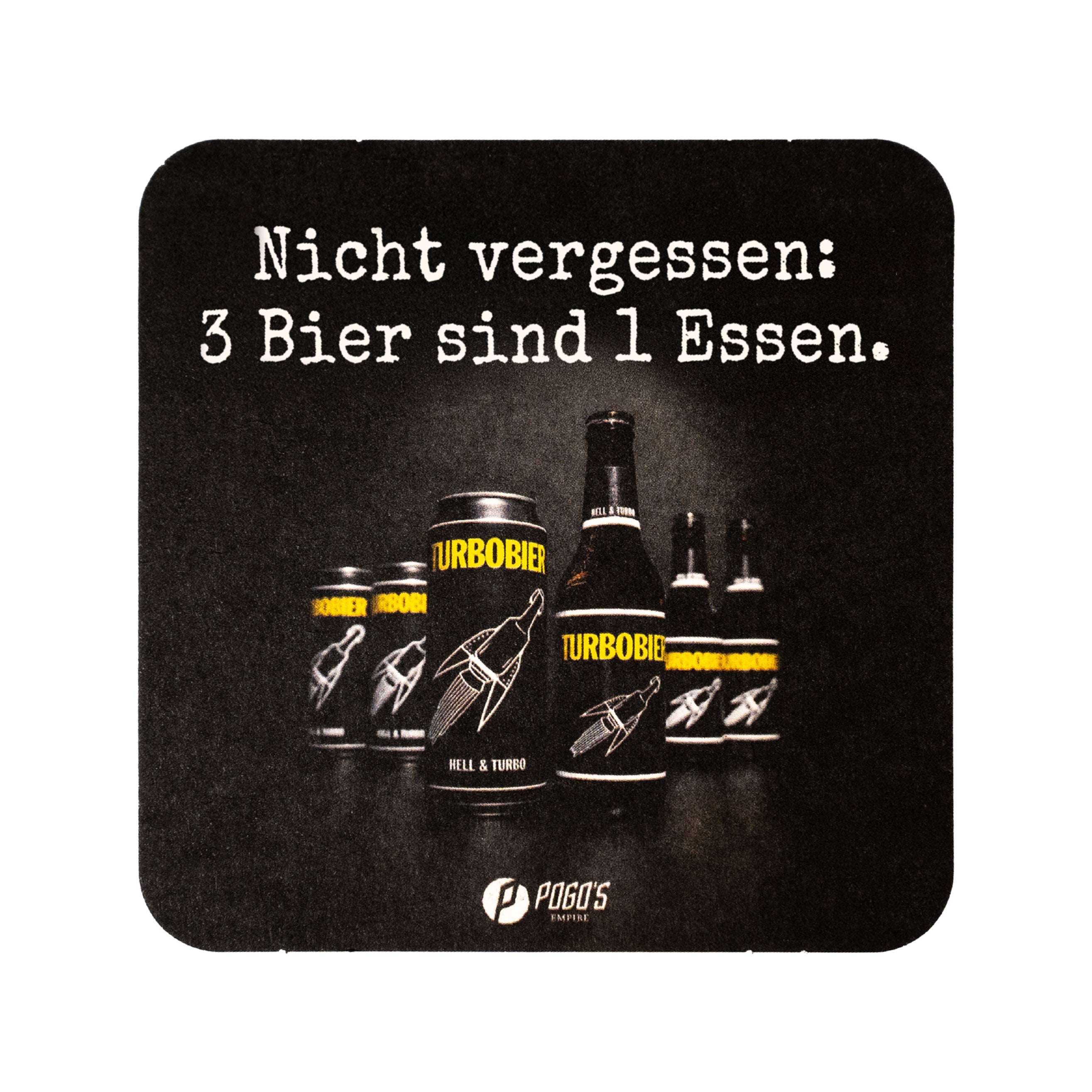Turbobier Bierdeckel-Set Sprüche 2.0 3er-Pack