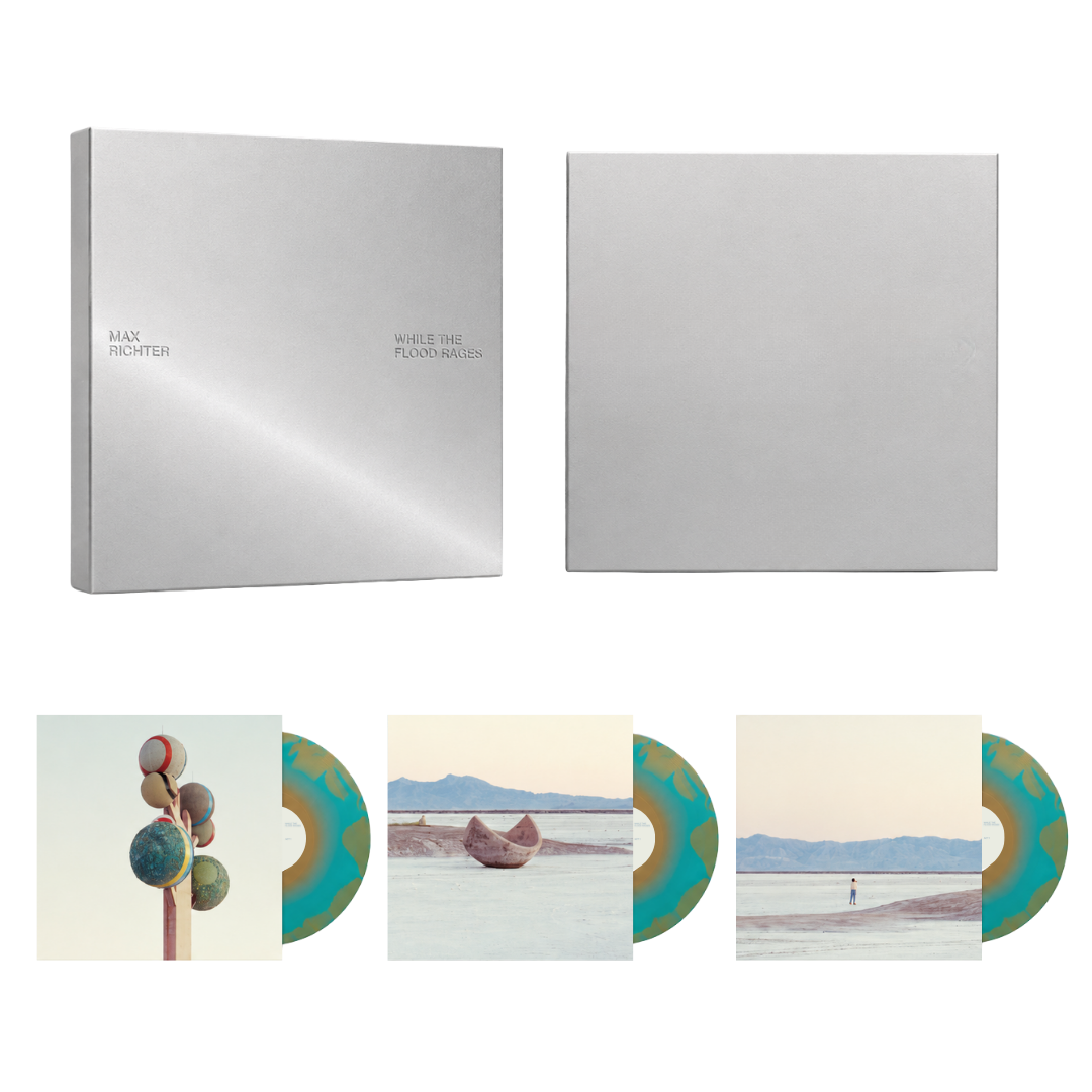 Max Richter While The Flood Rages 3LP-Box Ink Spot signiert