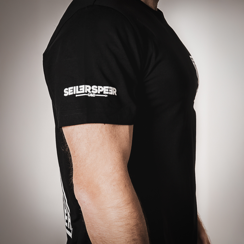 Seiler und Speer Barcode T-Shirt schwarz Unisex Baumwolle
