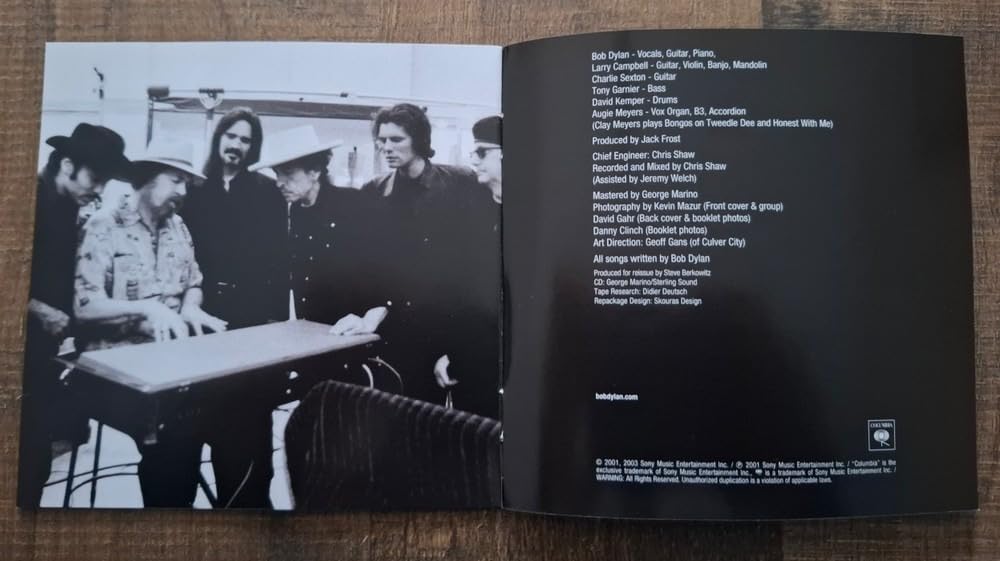 Bob Dylan Love and Theft Vinyl LP Album 2001 Remaster