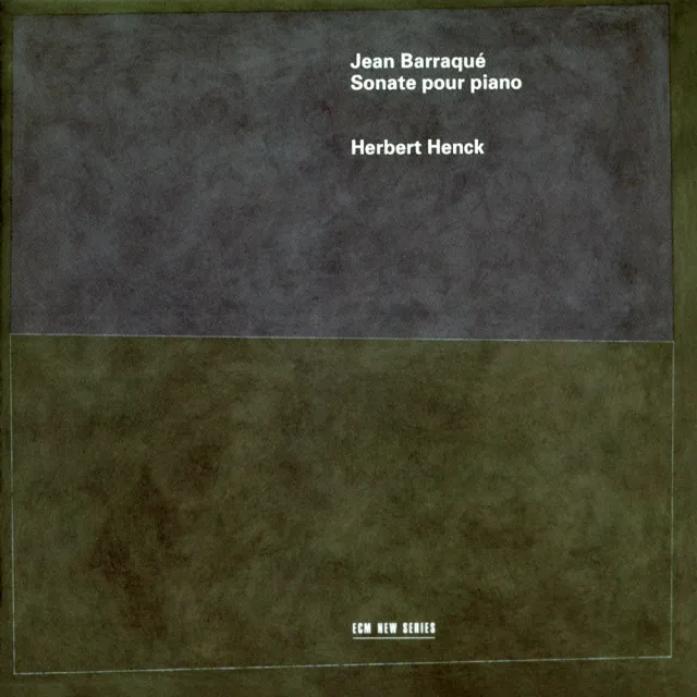 ECM New Series Barraque Sonate Klavier CD Henck