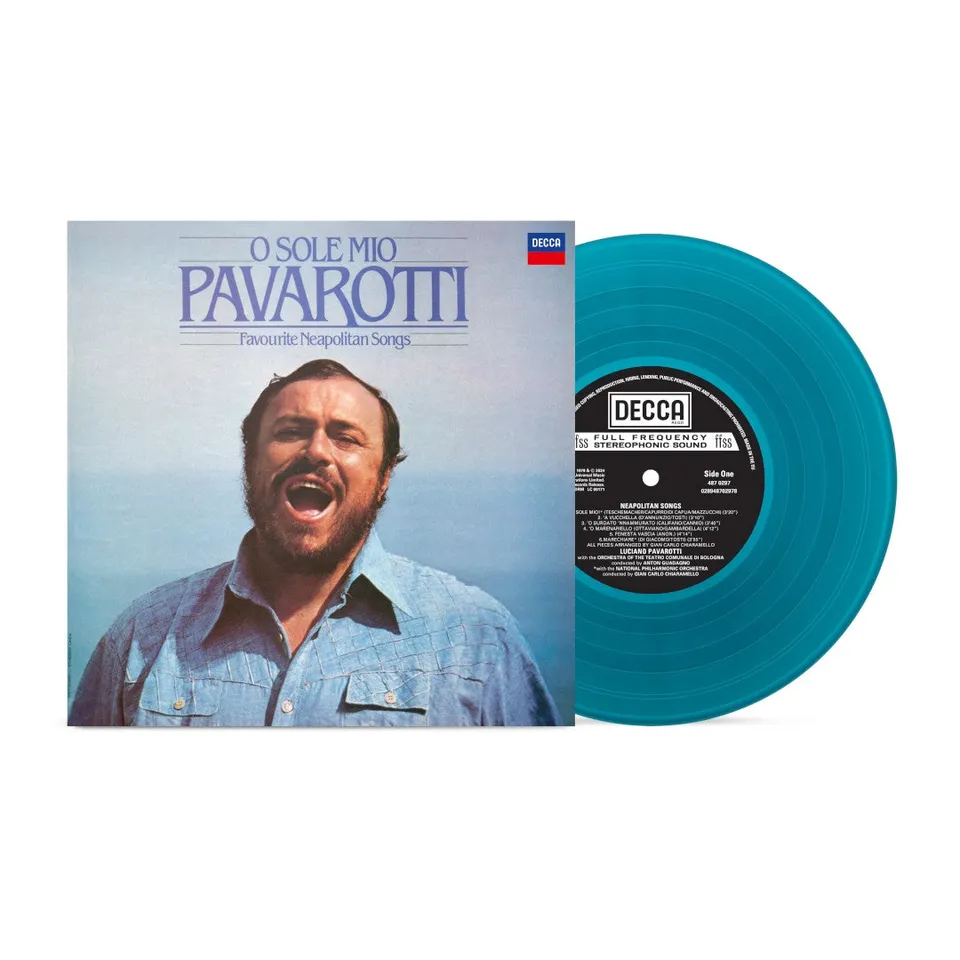 Deutsche Grammophon Pavarotti O Sole Mio Vinyl türkis