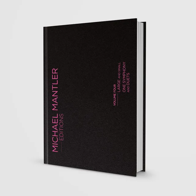ECM Records Michael Mantler Editions Vol. 4 Notenbuch