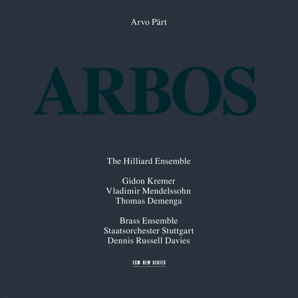 ECM New Series Arvo Pärt Arbos LP Klassik