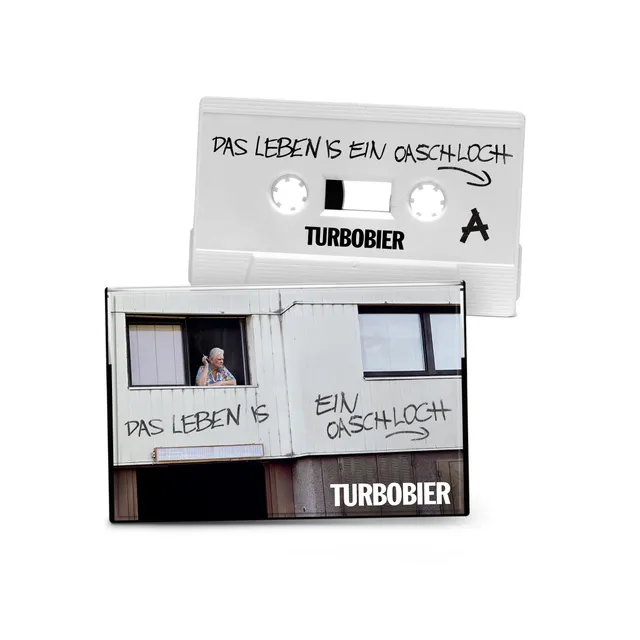 TURBOBIER Das Leben is ein Oaschloch Kassette weiß Album