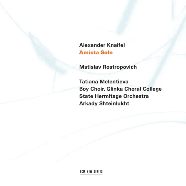 ECM New Series Knaifel Amicta Sole CD Rostropovich