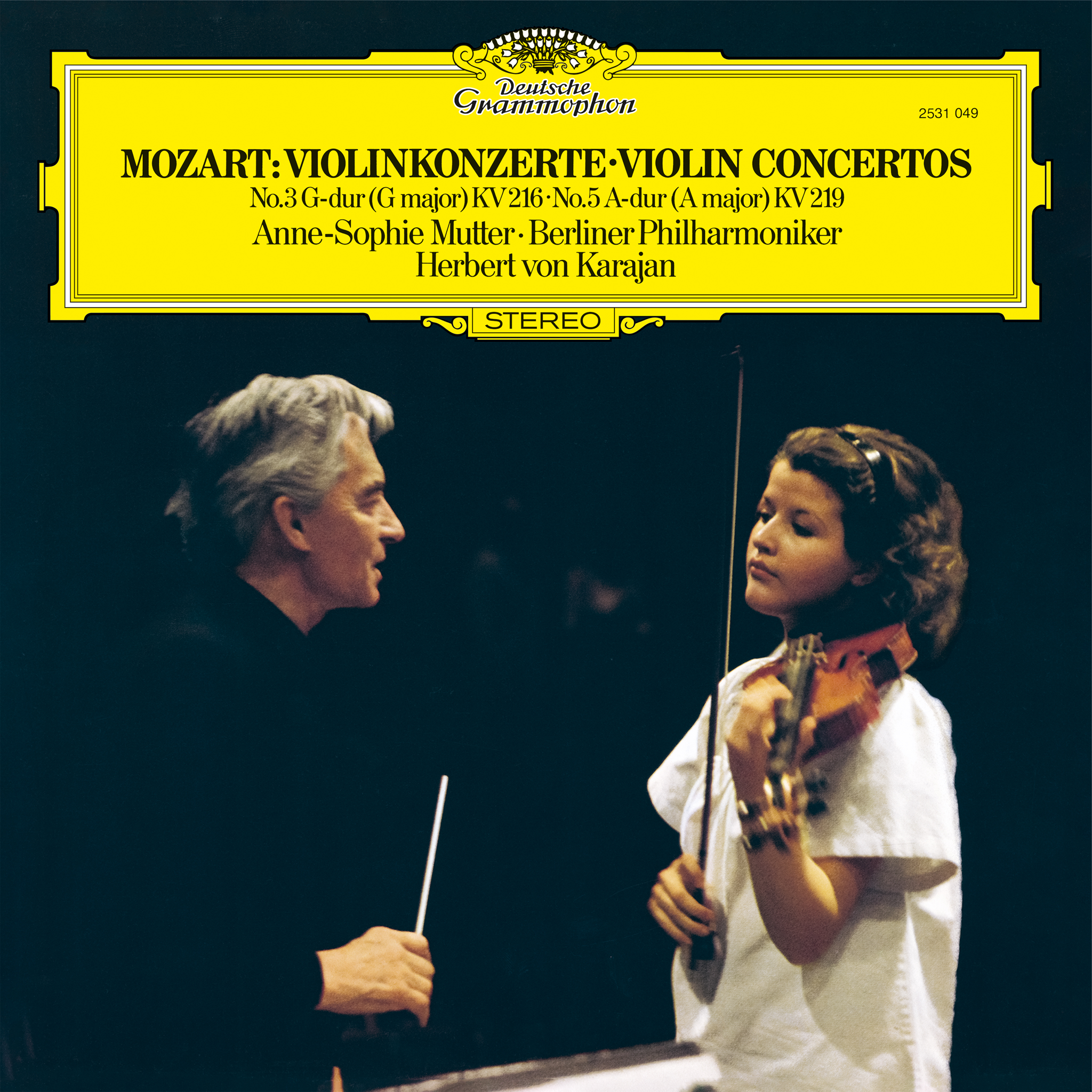 Deutsche Grammophon Mutter Mozart Violinkonzerte White Label Vinyl