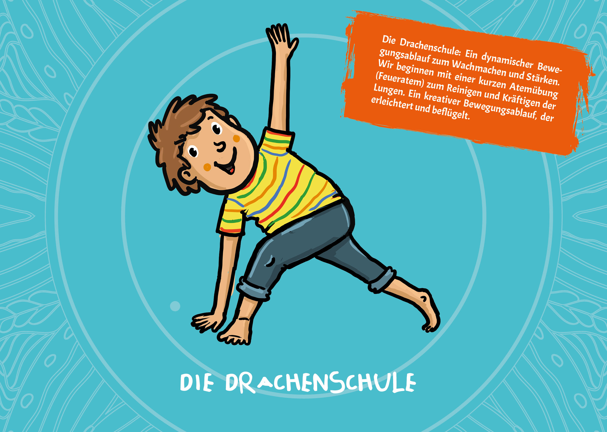 Lamp und Leute Kinderyoga-Liederkarten Bildkarten-Set mit QR-Code