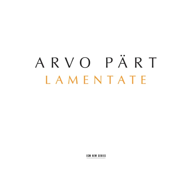 ECM New Series Pärt Lamentate CD Klavier