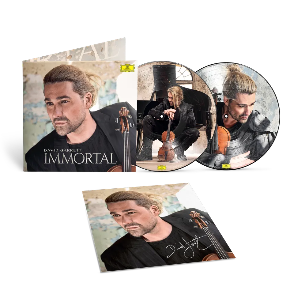 Deutsche Grammophon David Garrett Immortal Picture Disc Vinyl signiert