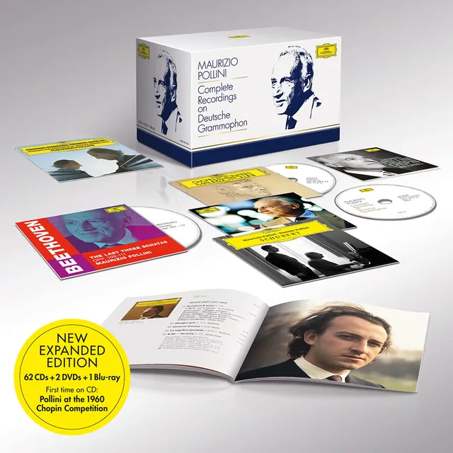 Deutsche Grammophon Pollini Complete Recordings CD-Box 62CDs