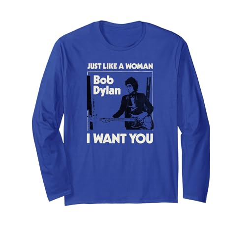 Bob Dylan Genau wie eine Frau Langarmshirt Anthrazit S
