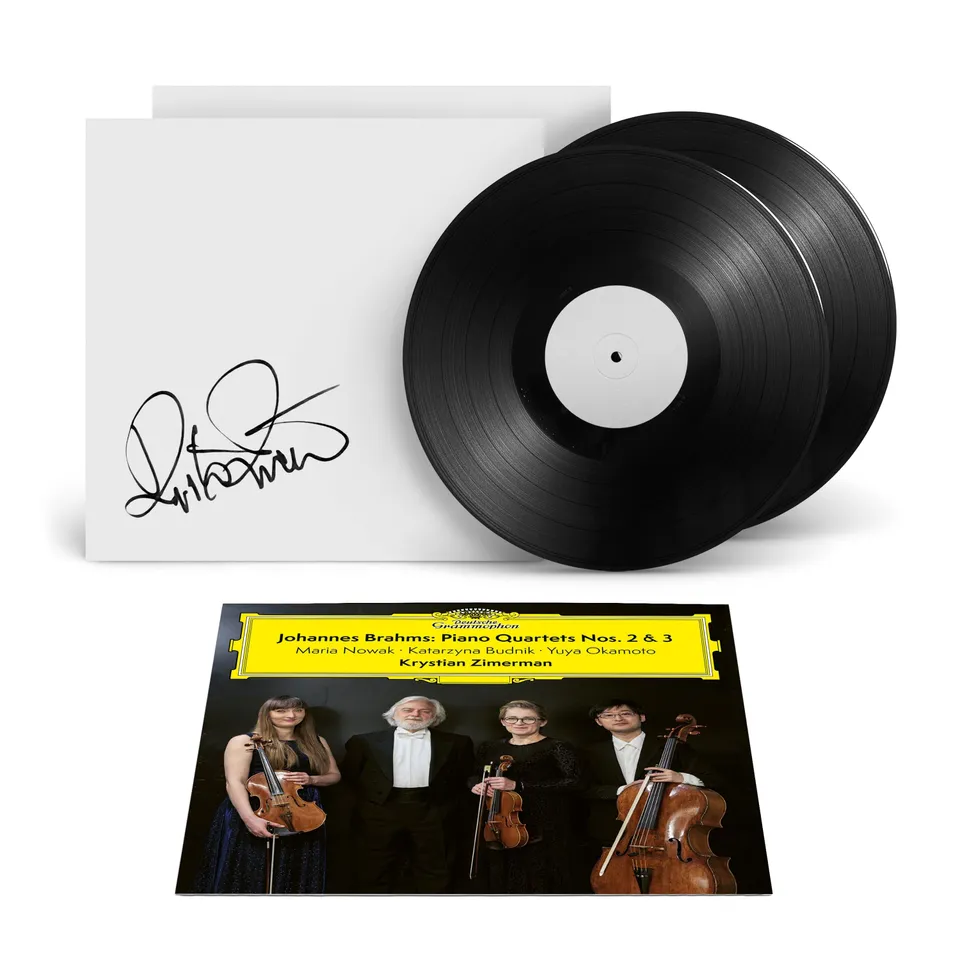 Deutsche Grammophon Zimerman Brahms Klavierquartette 2LP signiert