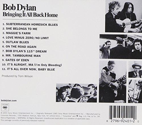 Bob Dylan Bringing It All Back Home CD mit Tambourine Man