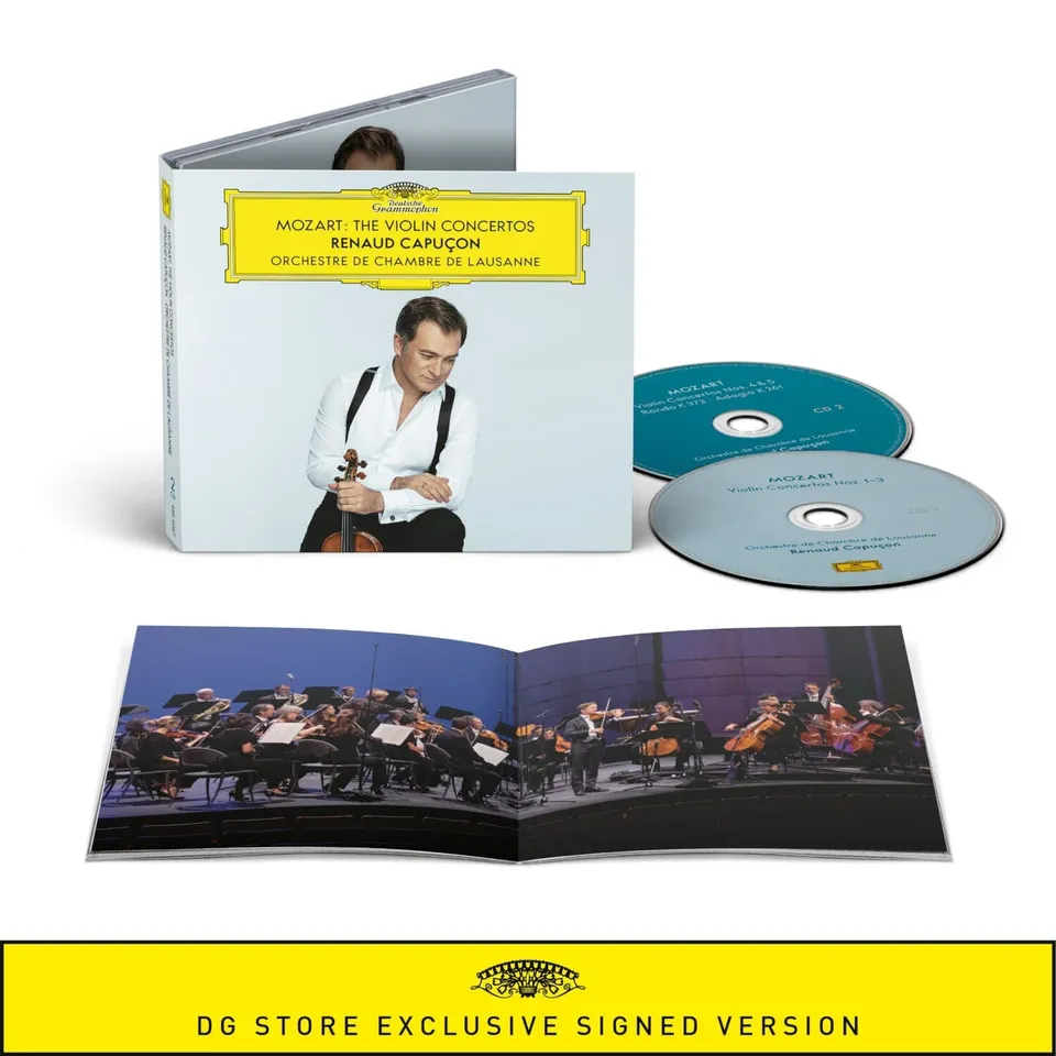 Deutsche Grammophon Capuçon Mozart Violinkonzerte 2-CD Digipack signiert