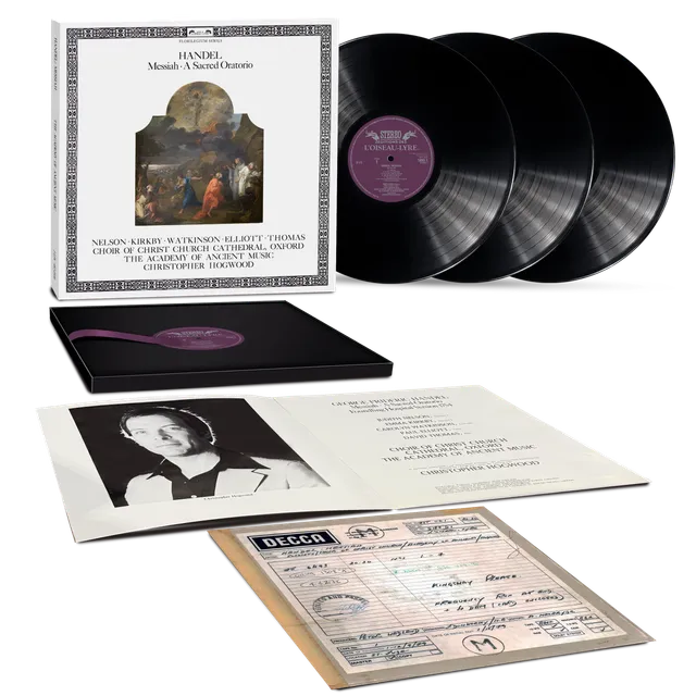 Deutsche Grammophon Händel Messiah Hogwood Vinyl 3-LP-Box 180g