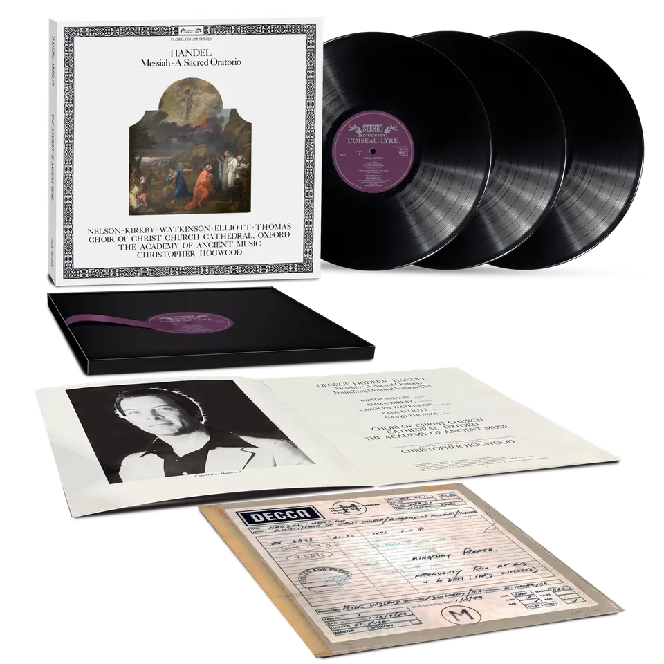 Deutsche Grammophon Händel Messiah Hogwood Vinyl 3-LP-Box 180g