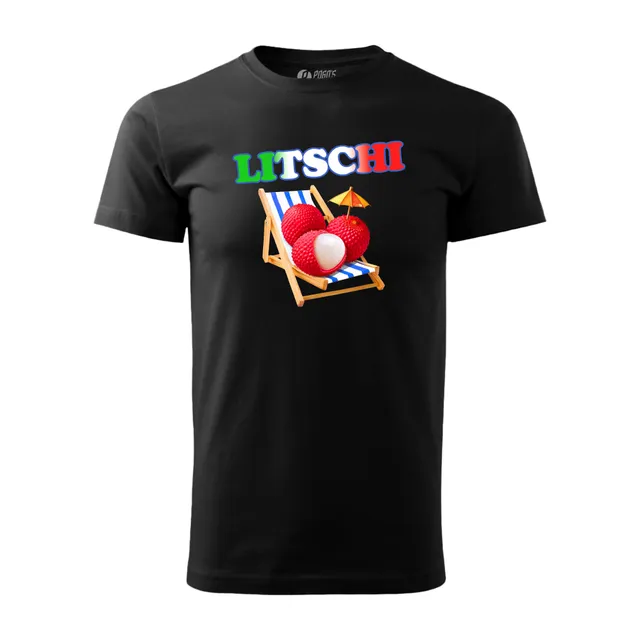 Plan P Litschi Shirt schwarz Baumwolle L