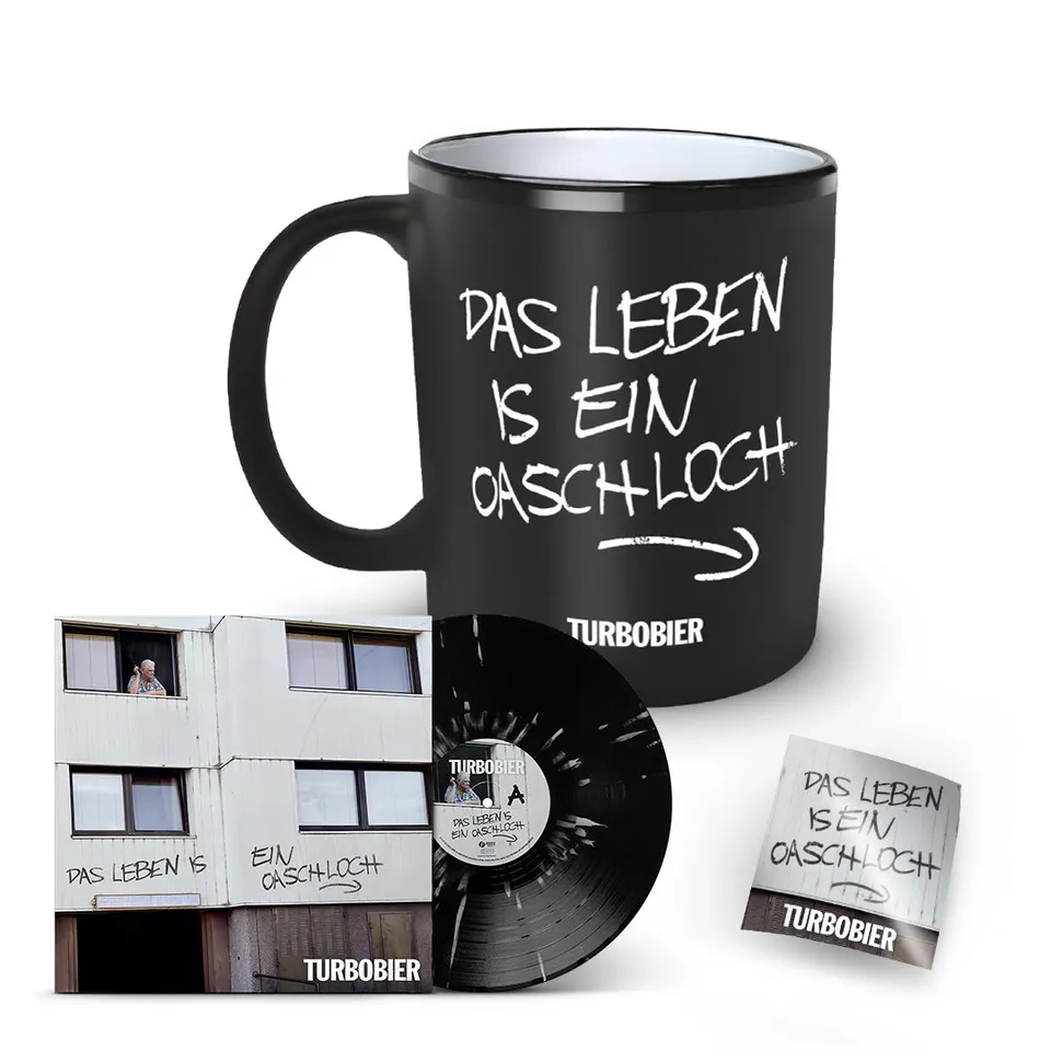 TURBOBIER Das Leben is ein Oaschloch Vinyl Bundle Häferl