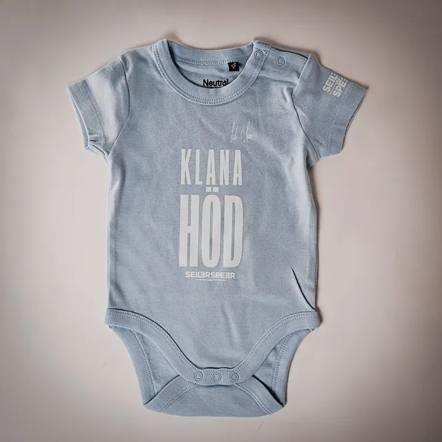 Seiler und Speer Klaner Höd Babybody blau Bio-Baumwolle