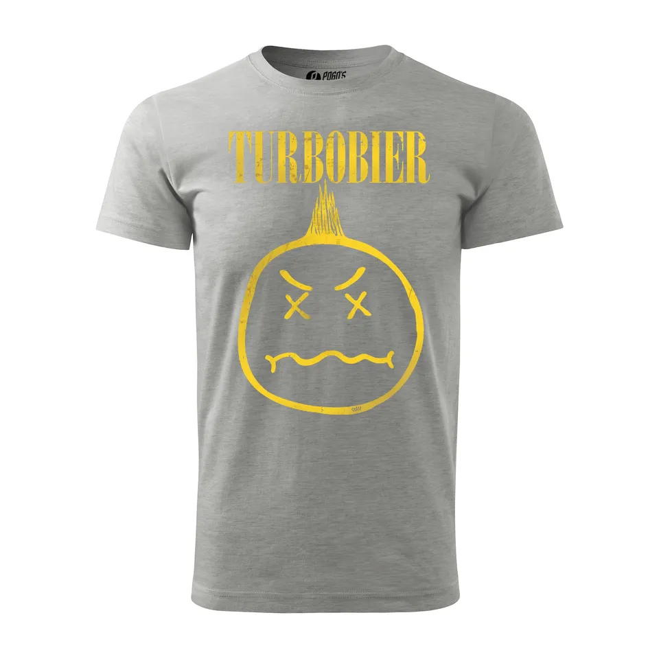 Turbobier Kurtl Shirt weiß Smiley