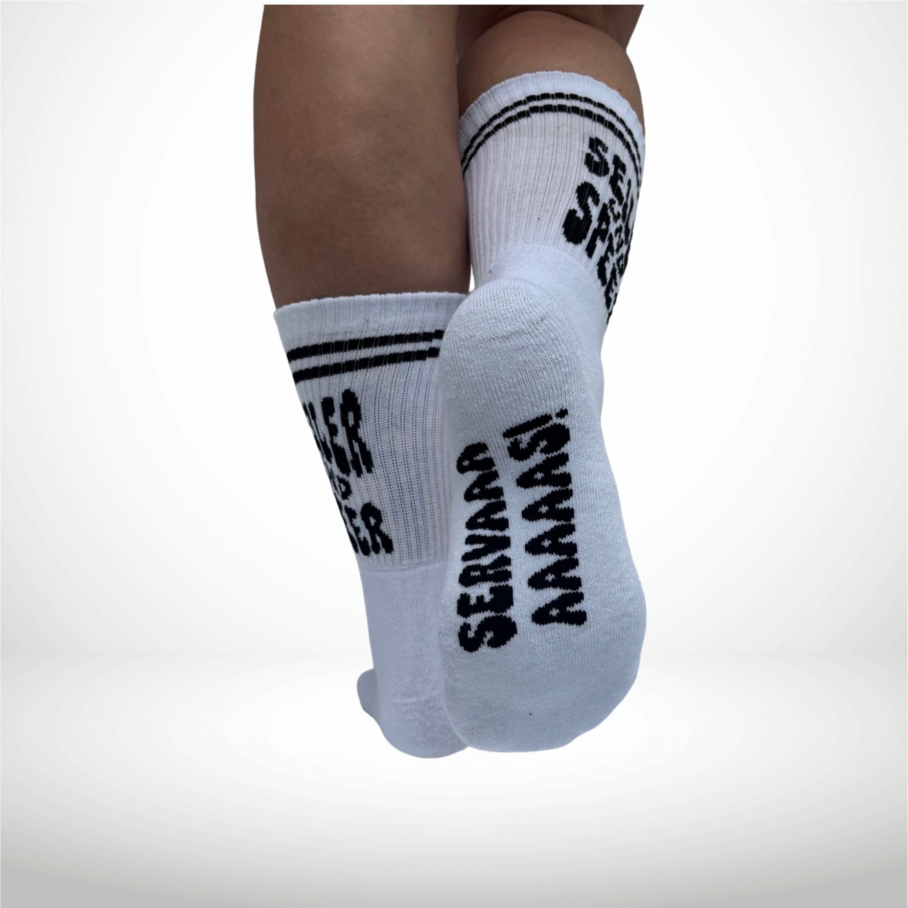 Seiler und Speer Sportsocken schwarz-weiß Allover Baumwolle