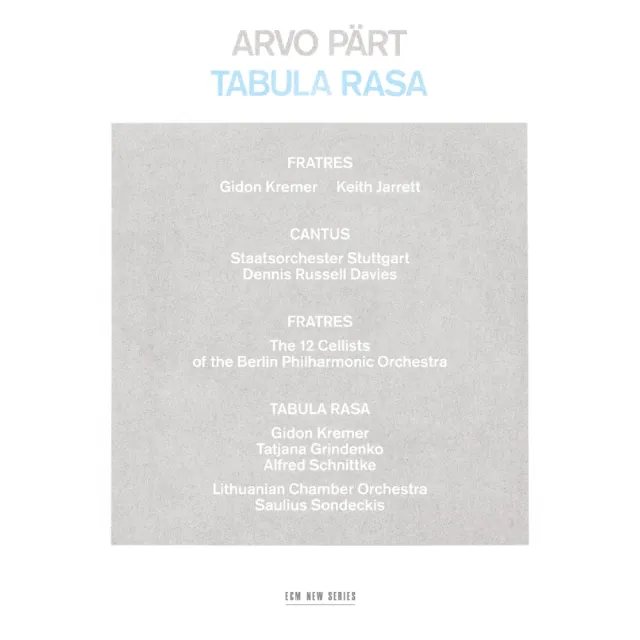 ECM New Series Pärt Tabula Rasa Vinyl LP Gatefold