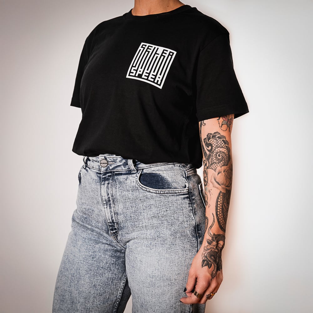 Seiler und Speer Barcode T-Shirt schwarz Unisex Baumwolle