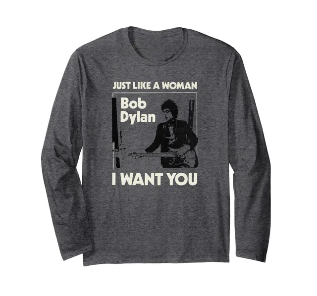 Bob Dylan Genau wie eine Frau Langarmshirt Anthrazit S