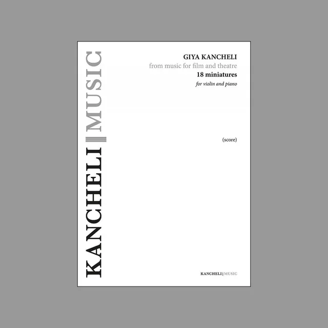 ECM New Series Kancheli 18 Miniaturen Violine Notenbuch Set