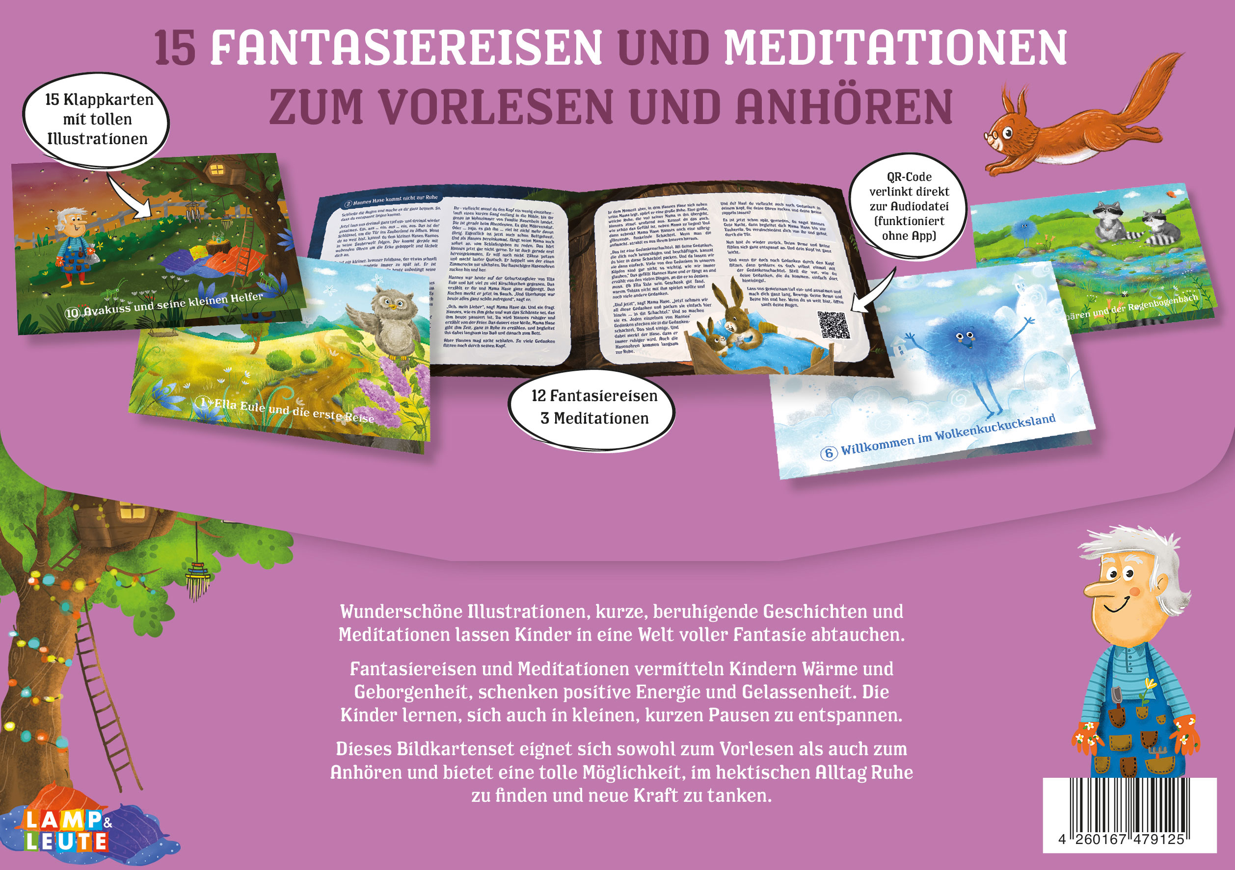 Lamp und Leute Fantasiereisen Meditationskarten Bildkarten-Set