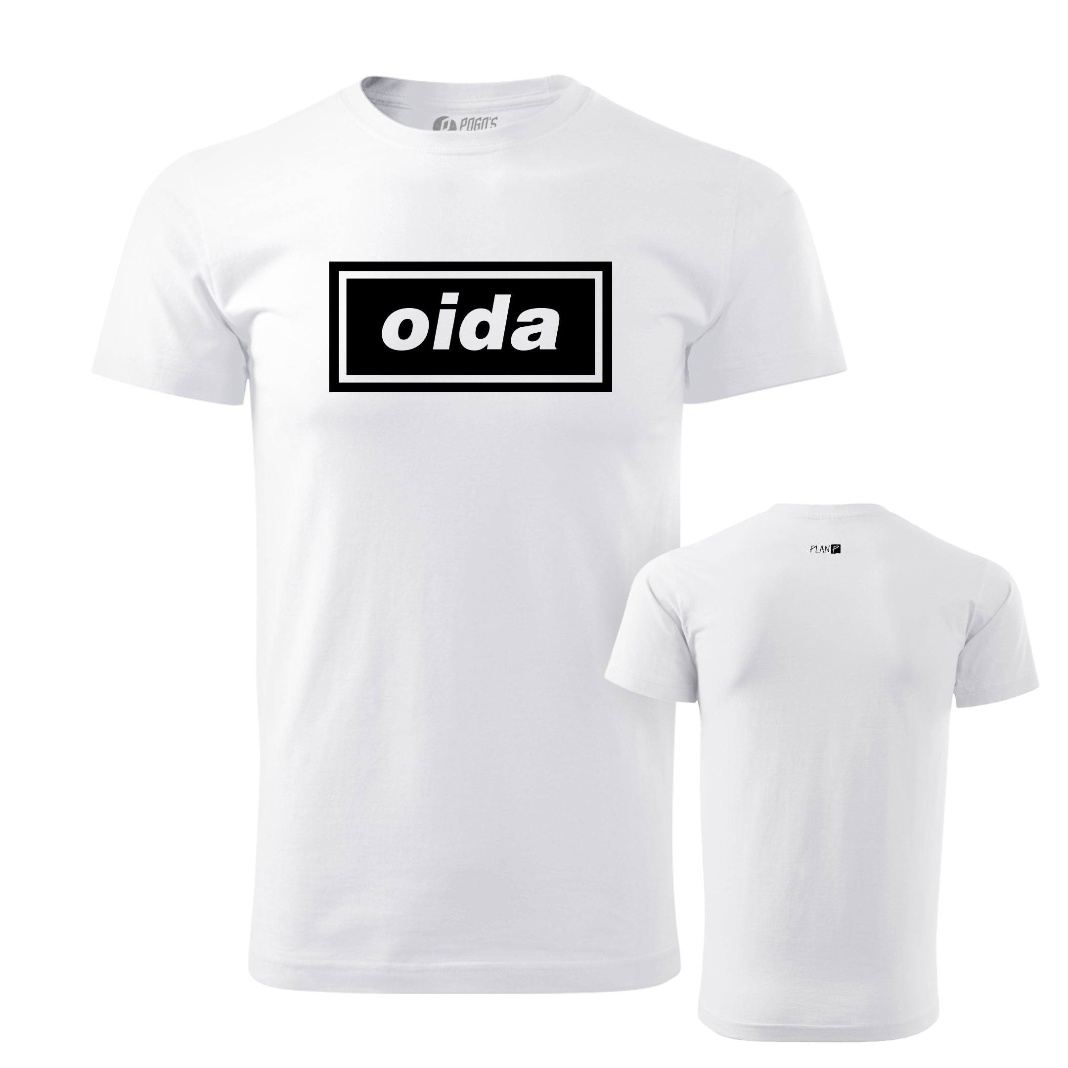 Plan P Oida Shirt schwarz 100% Baumwolle