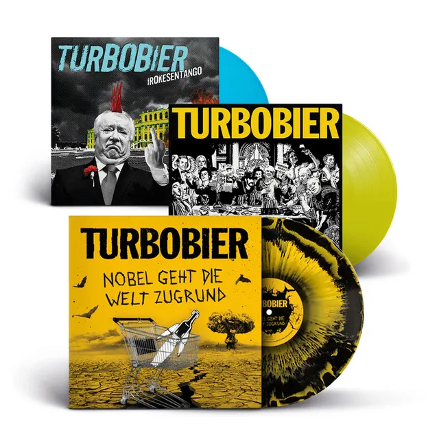 Turbobier Vinyl-Bundle 3 LPs farbiges Set