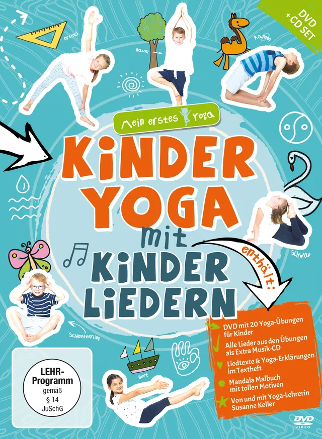 Lamp und Leute Kinderyoga mit Kinderliedern DVD CD Set