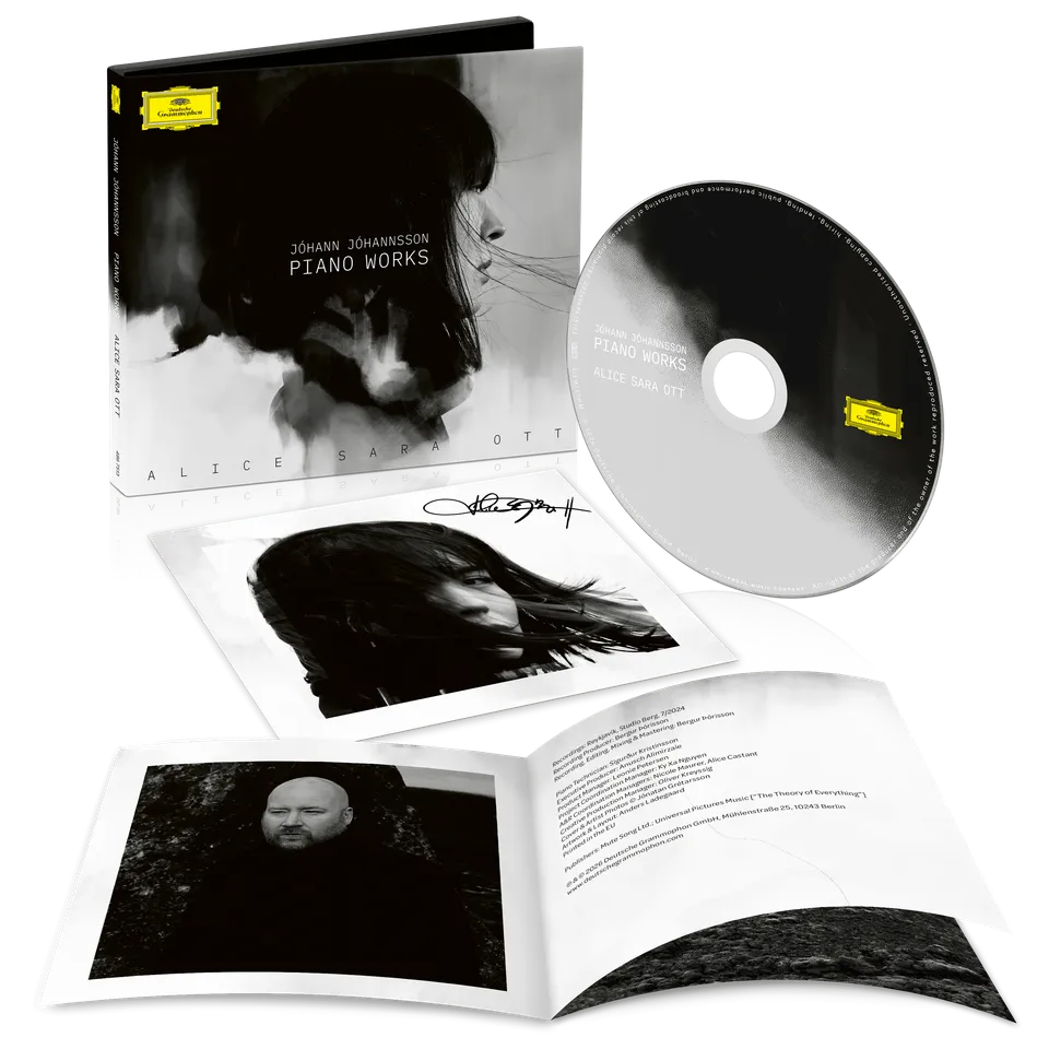 Deutsche Grammophon Jóhann Jóhannsson Piano Works CD signierte Klavier-Edition