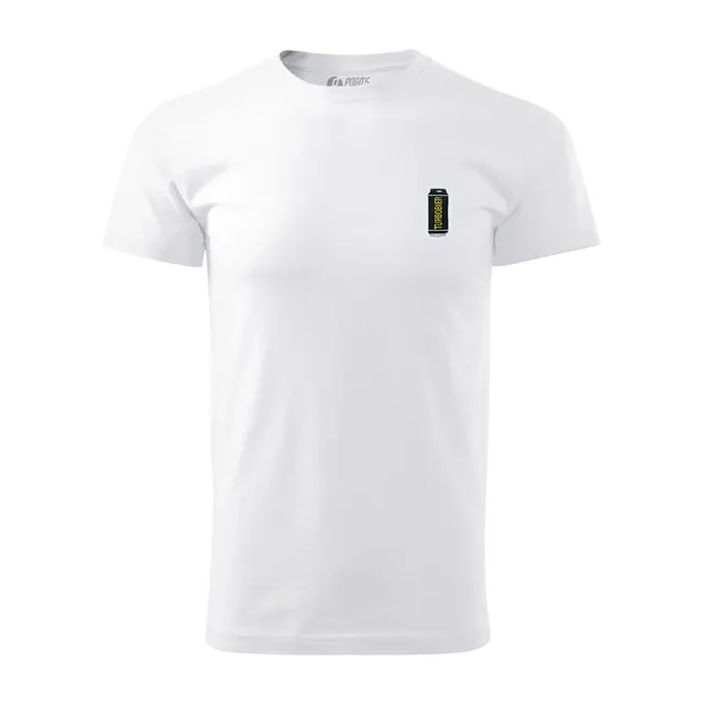 Turbobier Dose Shirt weiß Stick Baumwolle