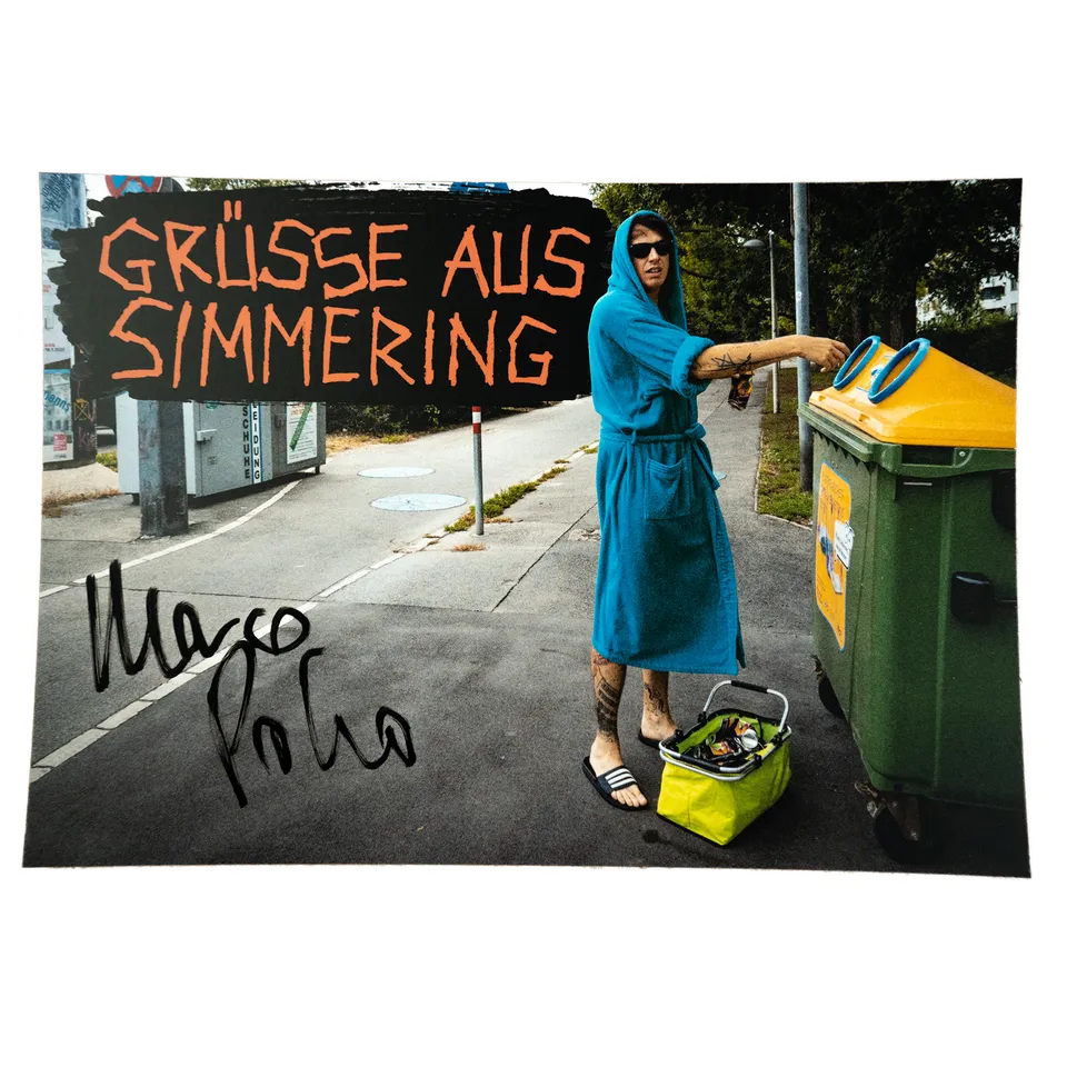 Marco Pogo Autogrammkarte signierte Grußkarte